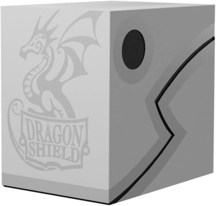 Deckbox Dragon Shield +150 Double Shell - Ashen White/Black