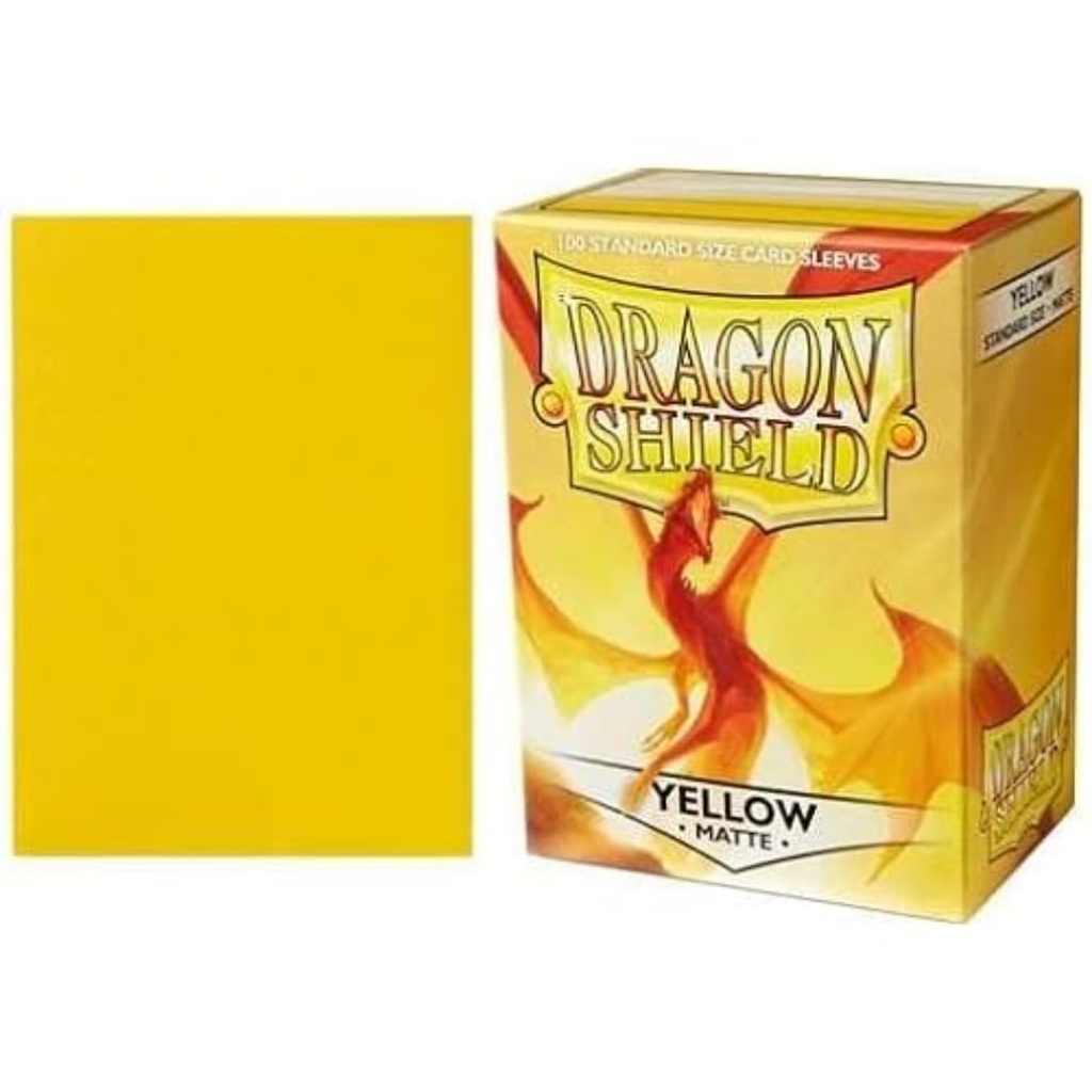 Dragon Shield Standard Sleeves Matte - Yellow 100ct