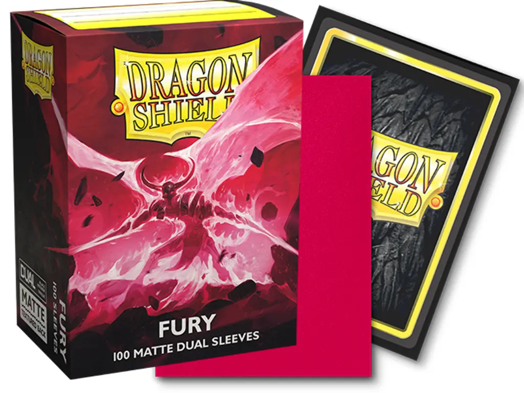 Dragon Shield Standard Sleeves Matte Dual - Fury 'Alaric, Crimson King' 100ct