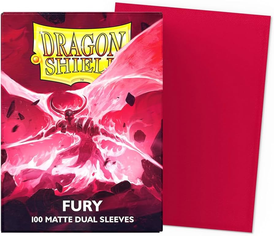 Dragon Shield Standard Sleeves Matte Dual - Fury 'Alaric, Crimson King' 100ct