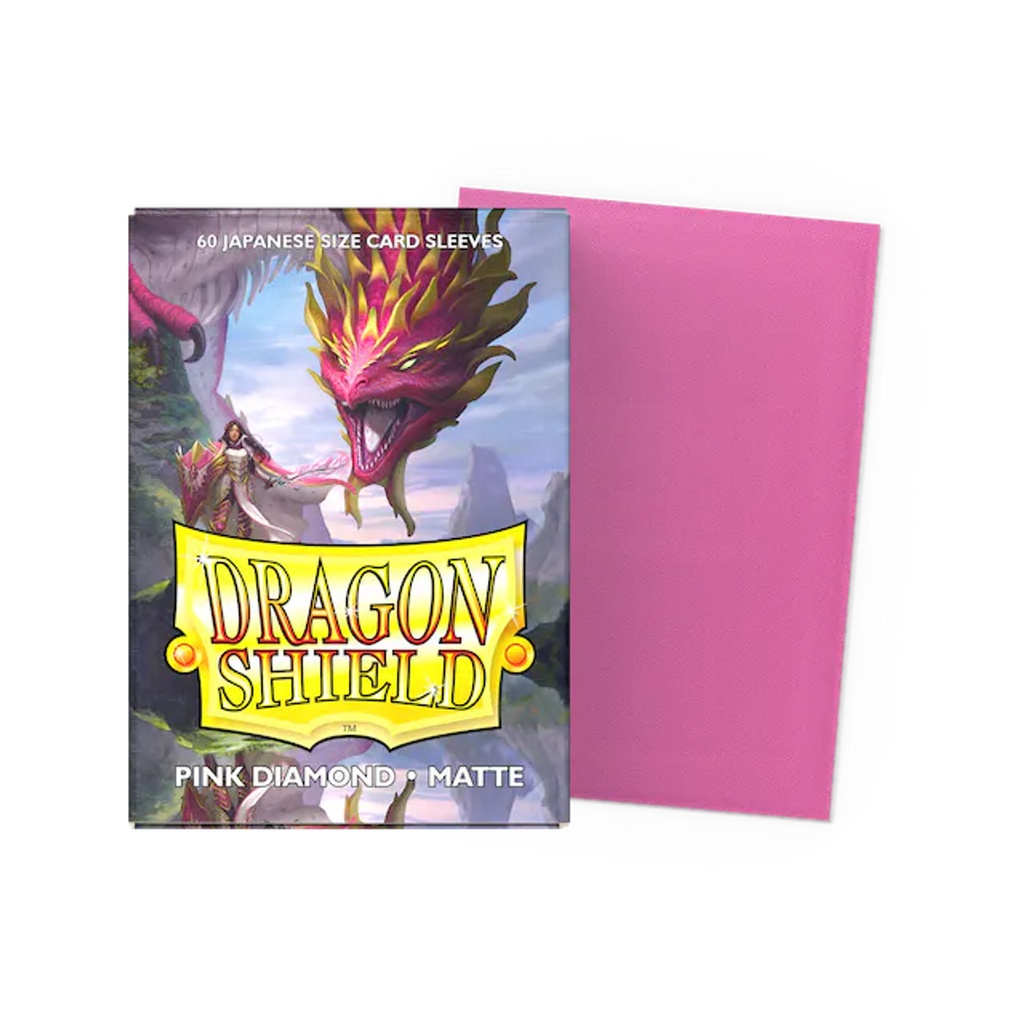 Dragon Shield Japanese Sleeves Matte - Pink Diamond 60ct