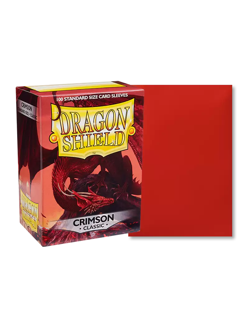 Dragon Shield Standard Sleeves Classic - Crimson 100ct