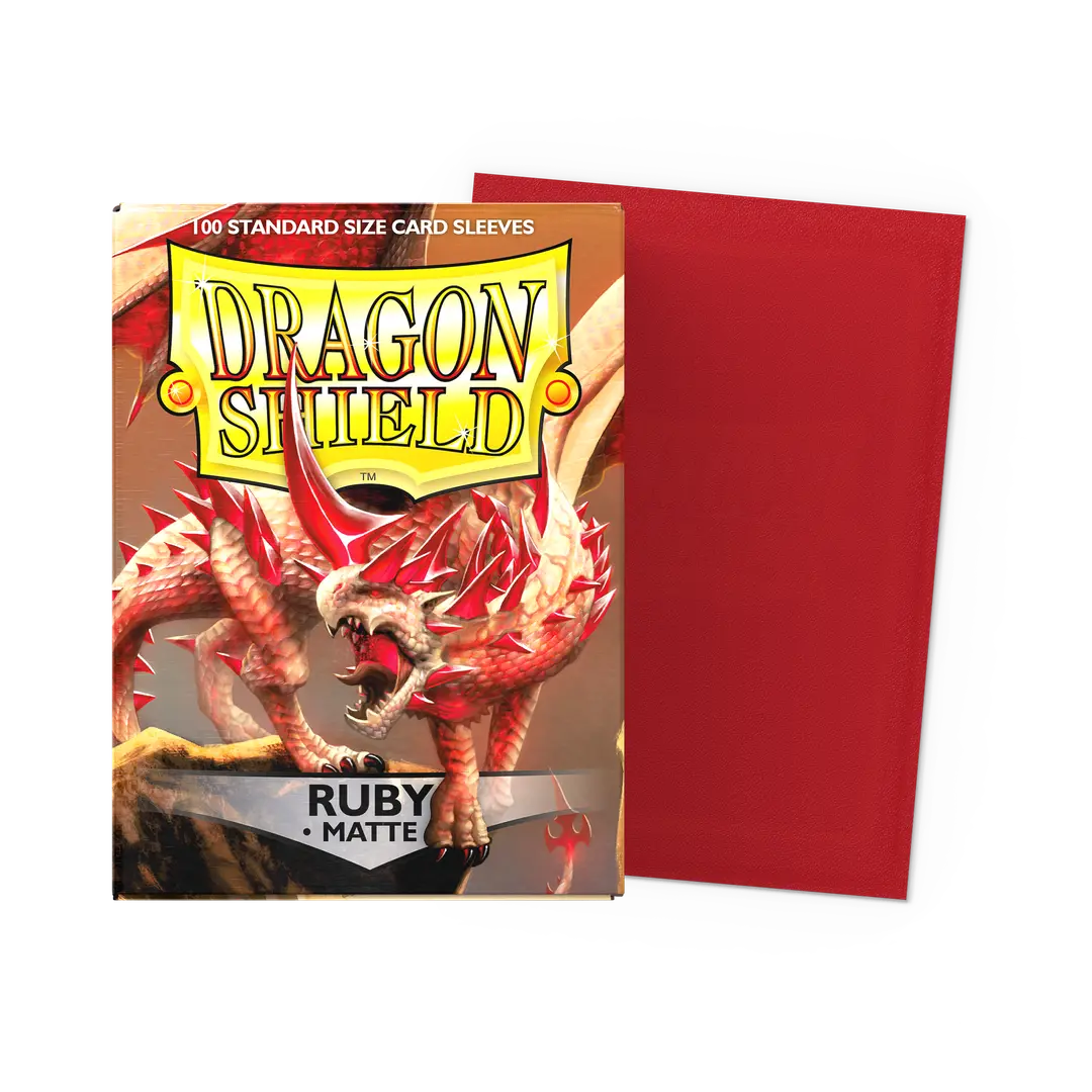 Dragon Shield Standard Sleeves Matte - Ruby 100ct