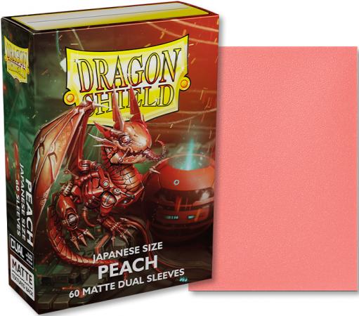 Dragon Shield Japanese Sleeves Matte Dual - Peach Piip 60ct.