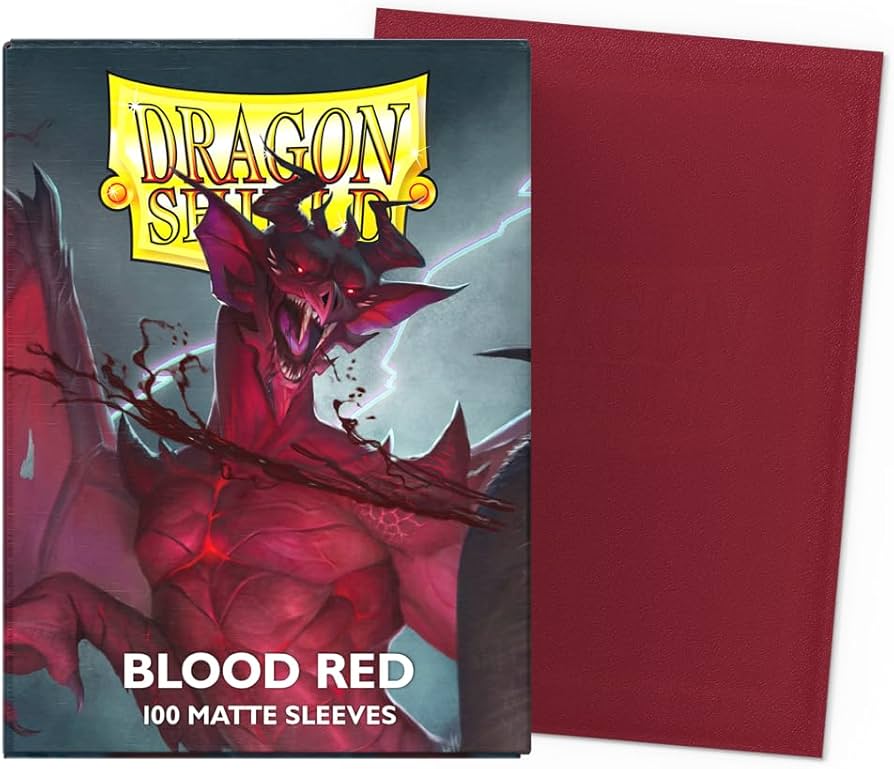 Dragon Shield Standard Sleeves Matte 100ct - Blood Red 'Simurag'