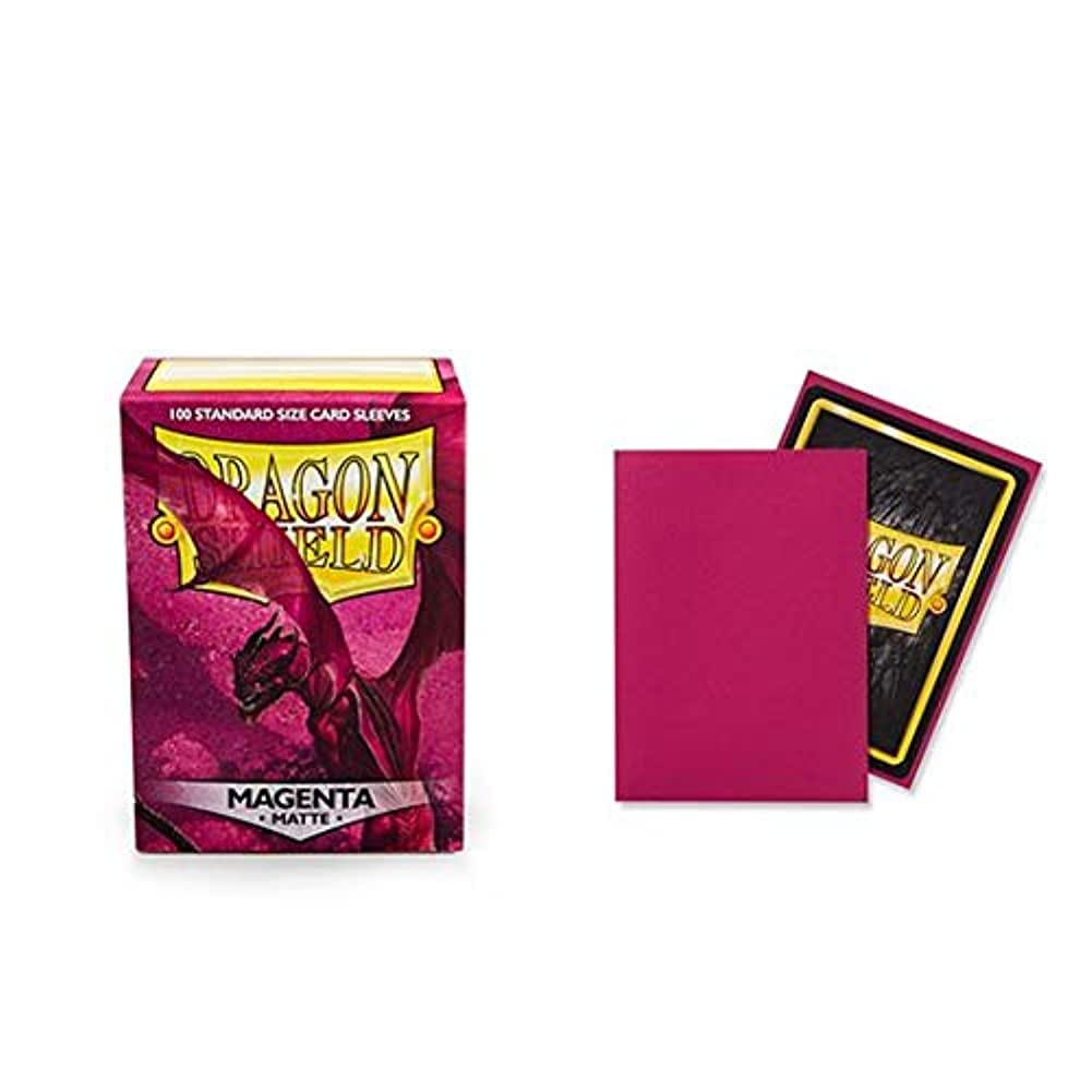 Dragon Shield Matte Magenta Standard Size Card Sleeves (100ct)