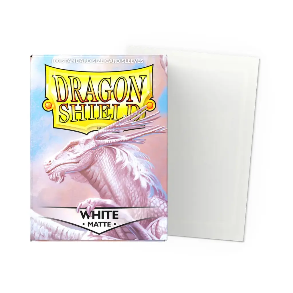 Dragon Shield Standard Sleeves Matte - White 100ct