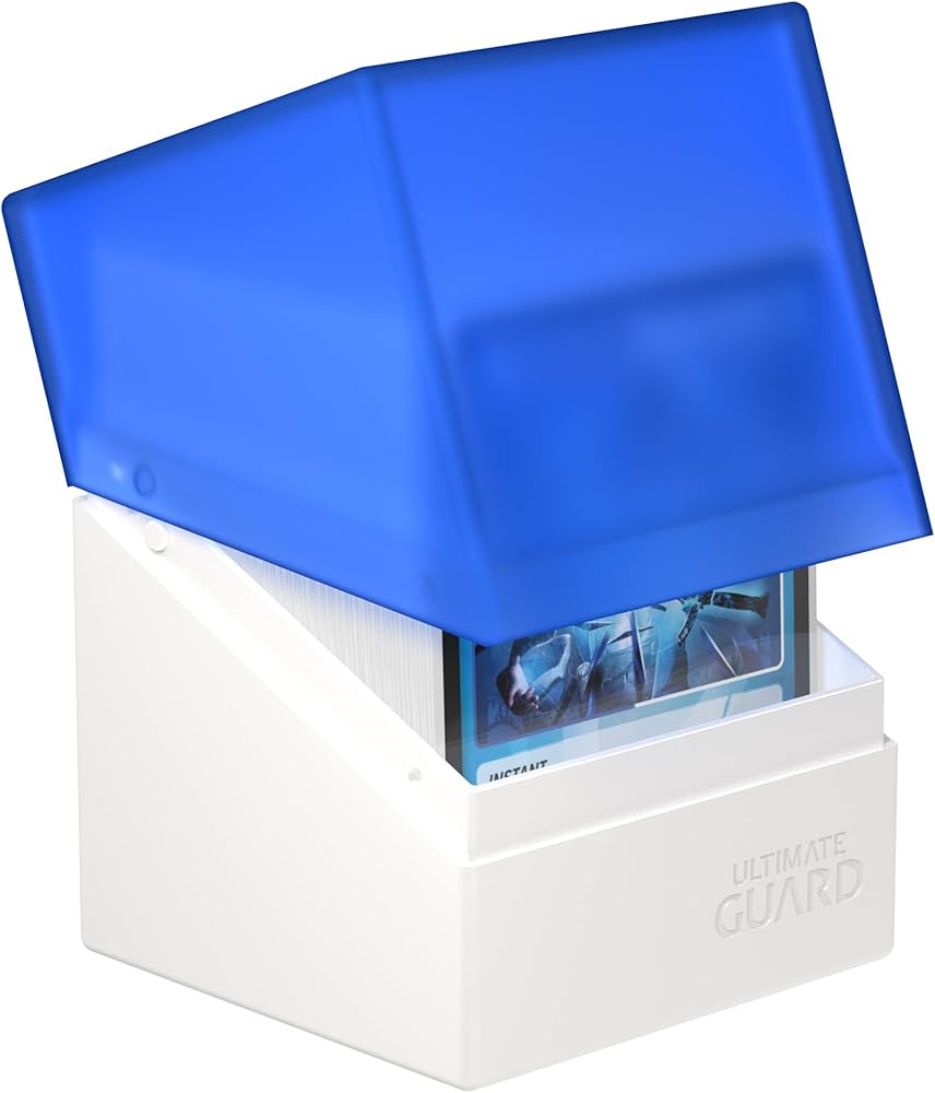 Ultimate Guard Boulder Deck Case 100+ SYNERGY White/Blue
