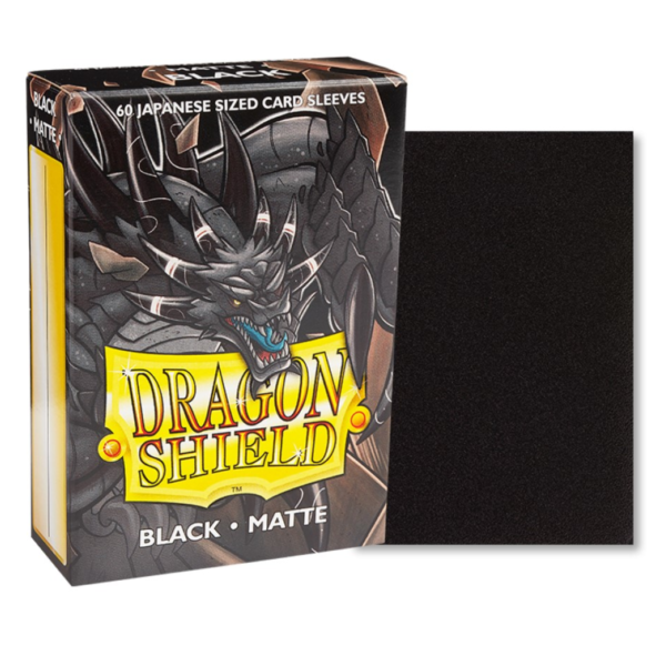 Dragon Shield Sleeves: Japanese- Matte Black (60 ct.)