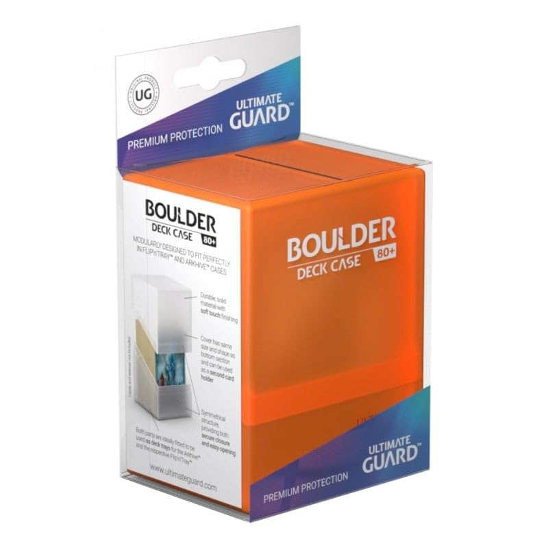Ultimate Guard Boulder Deck Case(TM) 80+ Standard Size -Amber