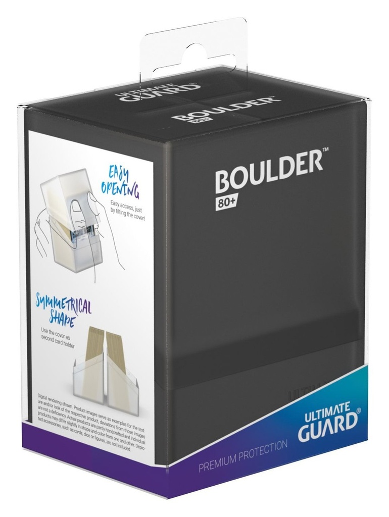 Ultimate Guard Boulder Deck Case(TM) 80+ Standard Size - Onyx