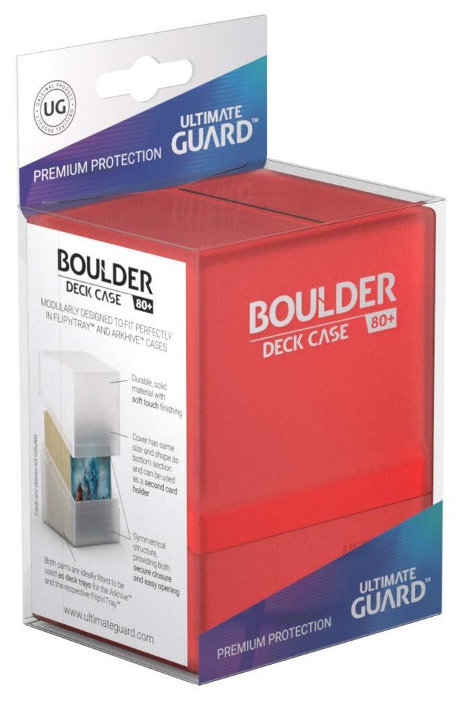 Ultimate Guard Boulder Deck Case(TM) 80+ Standard Size - Poppy Topaz