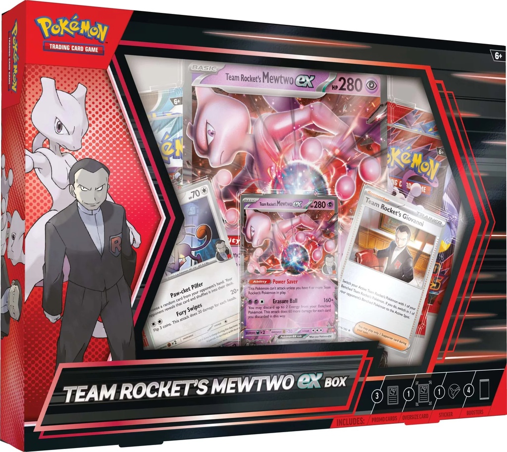 Pokémon TCG: Team Rocket’s Mewtwo ex Box. - ENGLISH