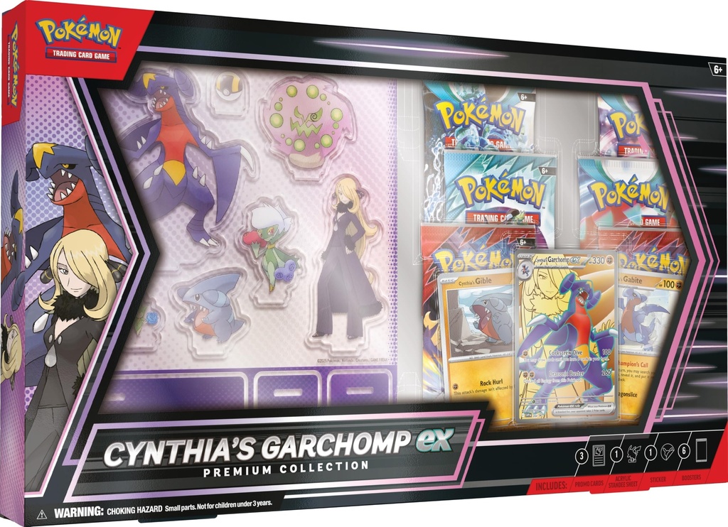 Pokémon TCG: Cynthia’s Garchomp ex Premium Collection. - ENGLISH