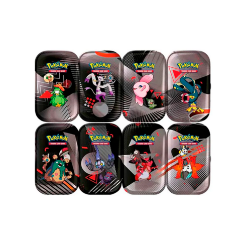 Pokemon TCG: Scarlet & Violet 10.5 Black Bolt/White Flare- Unova Mini Tin Display 