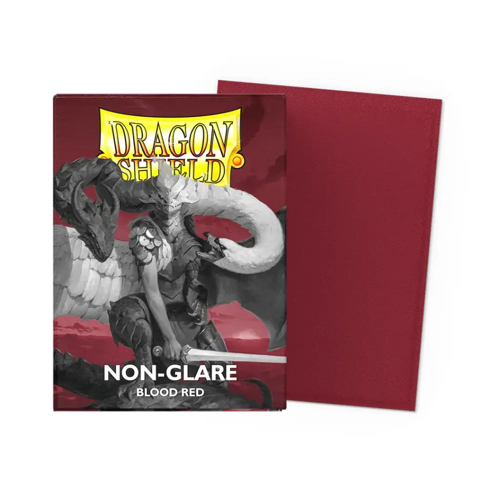 Dragon Shield Standard Sleeves Matte Non Glare 100ct.- Blood Red  