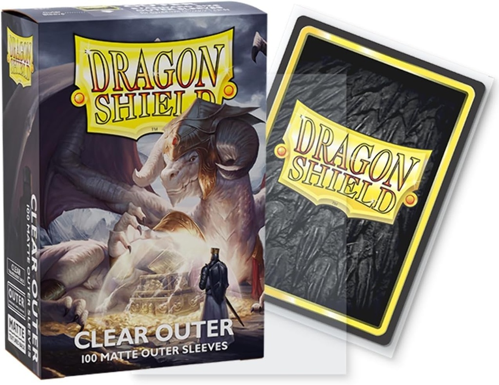 Dragon Shield Standard Outer Sleeves - Matte Clear 100ct