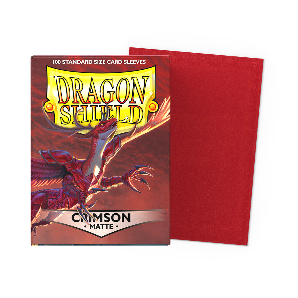 Dragon Shield Standard Sleeves Matte - Crimson 100ct 
