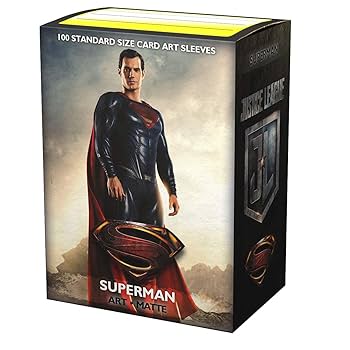 Dragon Shield "Justice League Superman" - Brushed Art Matte Sleeves - Standard Size 100ct.