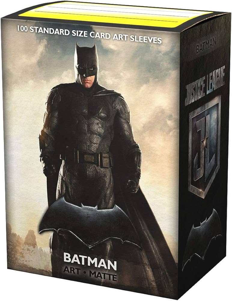 Dragon Shield "Justice League Batman" - Brushed Art Matte Sleeves - Standard Size 100ct.
