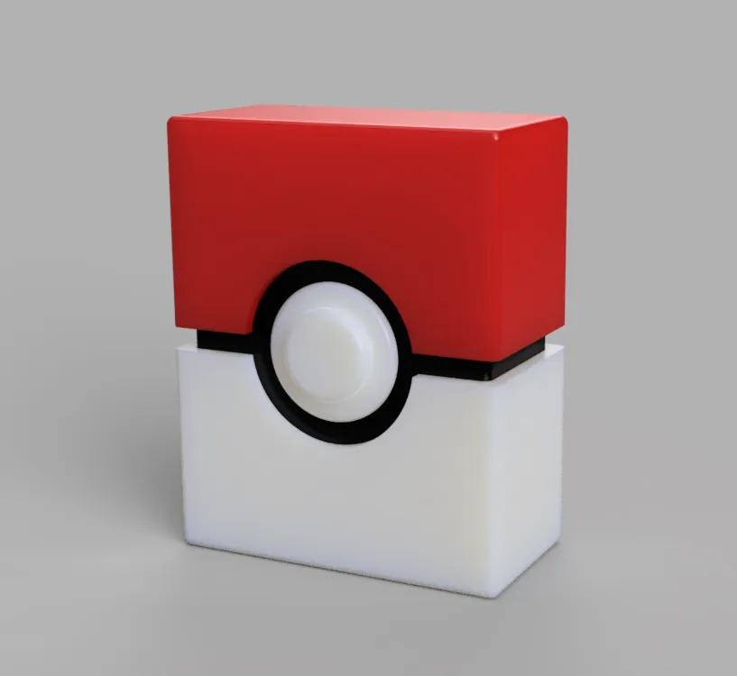 Deck Box Impresa 3D - Pokéball