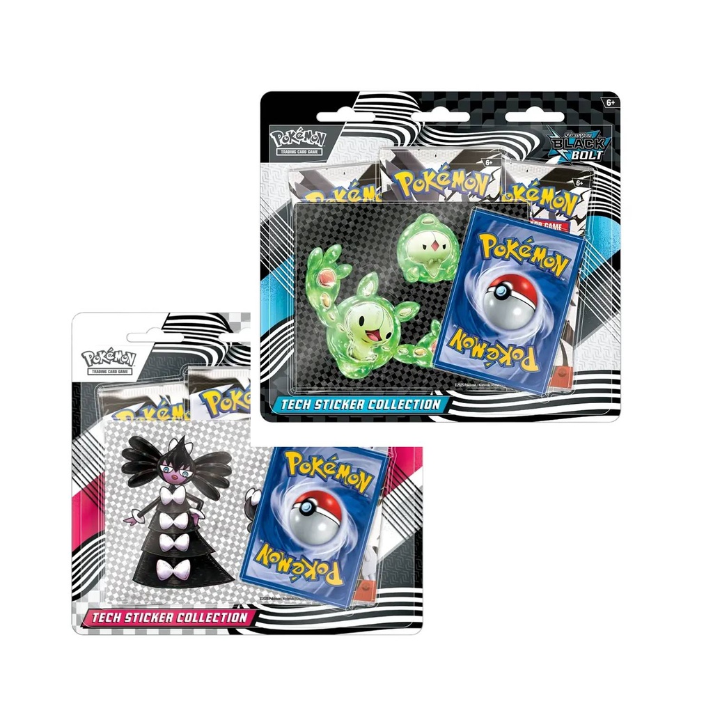 Pokémon TCG: Scarlet & Violet 10.5 - "Black Bolt & White Flare" Black Bolt Tech Sticker Collection. - ENGLISH