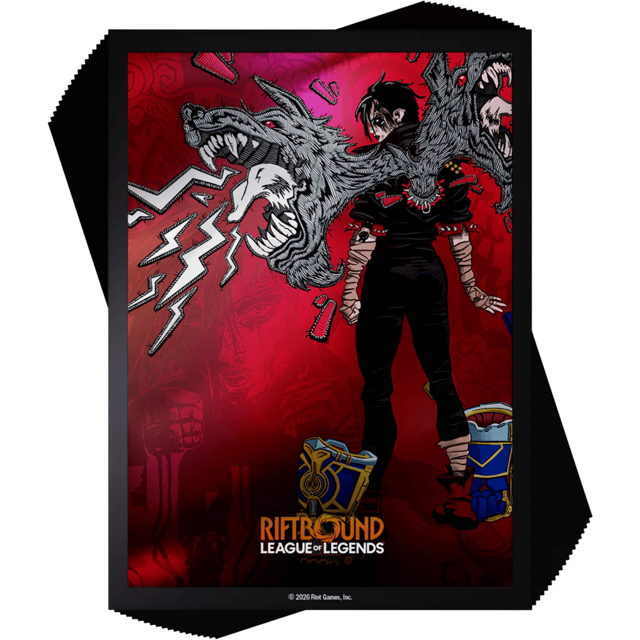 UVSRB03AS01: Card Sleeves: Riftbound- Unleashed- Vi, Piltover Enforcer (100ct)
