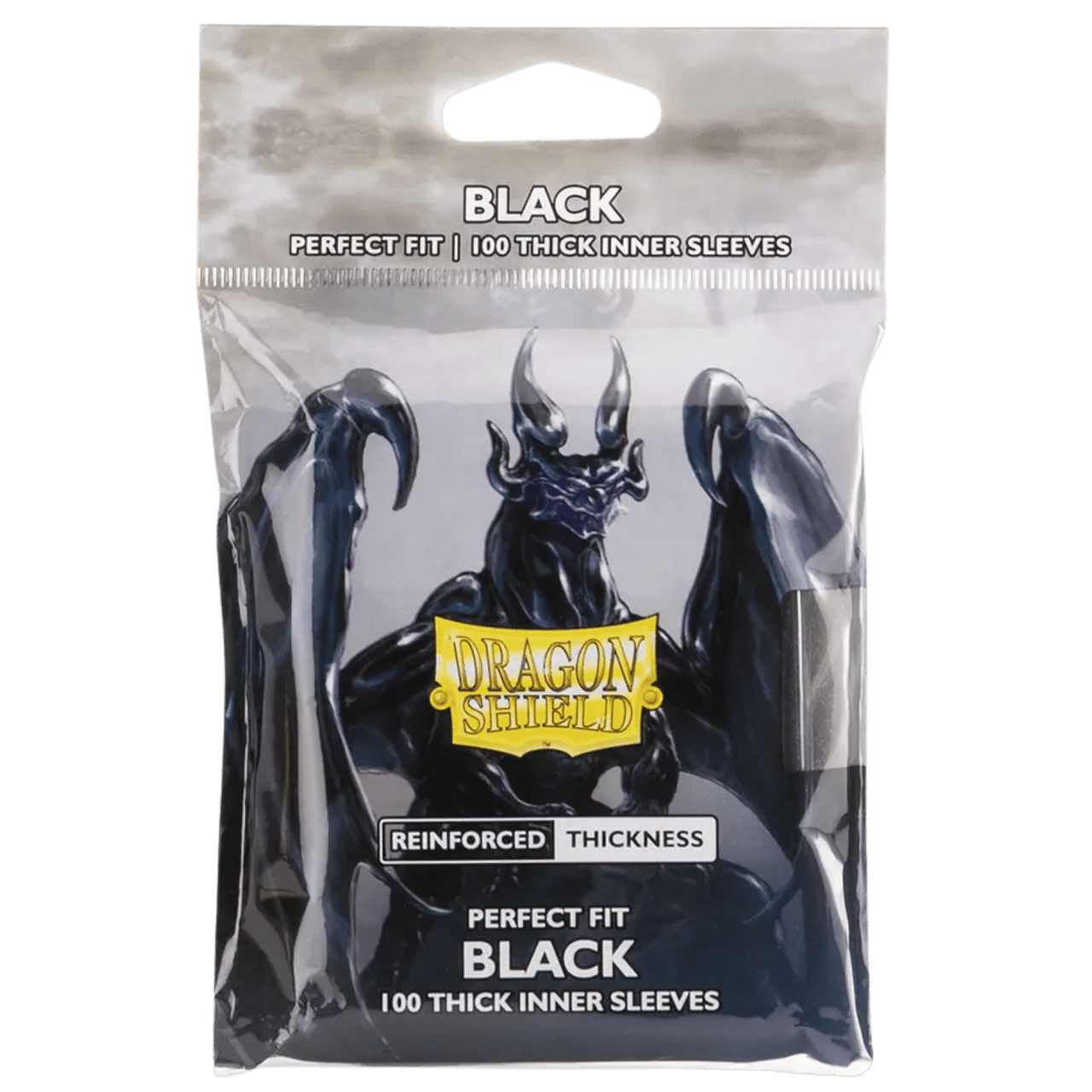 Dragon Shield Standard Perfect Fit - Black Thick Inner Sleeves (100ct)