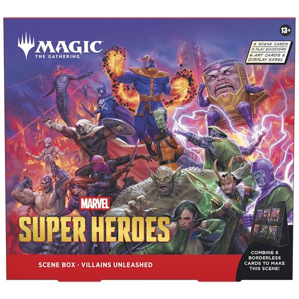 Magic the Gathering: "Marvel's Super Heroes - Villians Unleashed" Scene Box. - ENGLISH