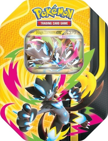 Pokemon TCG: Mega Forces Tin Mega Zeraora ex - ESPAÑOL - 