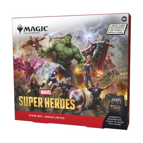 Magic the Gathering: "Marvel's Super Heroes - Heroes United" Scene Box. - ENGLISH